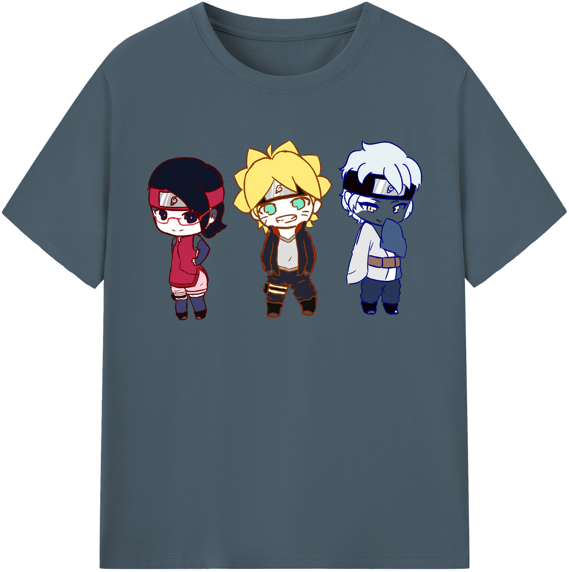 （画像用） NARUTO -ナルト- うずまき ボルト Uzumaki Boruto 綿100％半袖Tシャツ（フロントプリント）